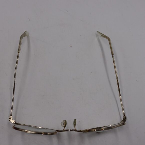 Vintage Gold Wire Fold Down Makeup Glasses Magnifying Spectacles - Picture 3 of 4